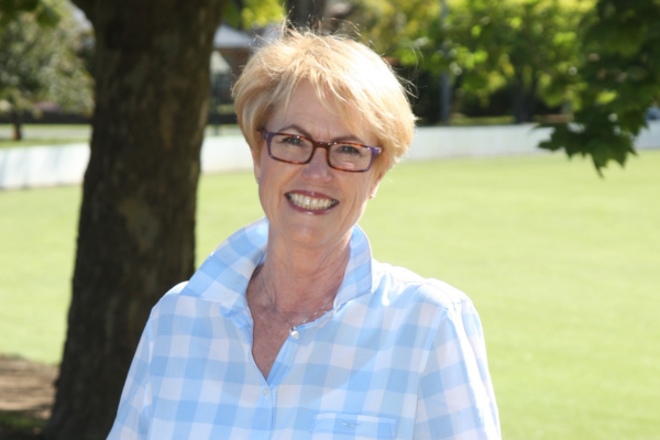 RCA Co-Founder and Board Member, Kate Vines standing at the Bradman Museum.