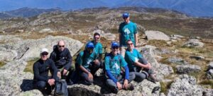 Seven people together on the Summit of Mnt Kosi